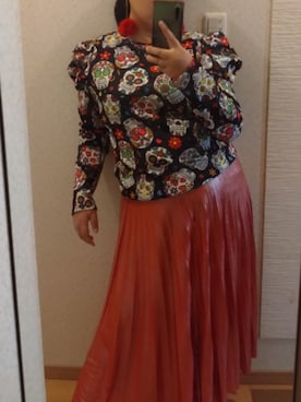 「アイテム（アクセサリー）」を使った、RURUMIさん（レディース・155cm）の秋コーディネート