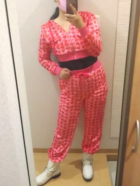 「ブーツ　白」｜RURUMIさん（レディース・155cm）の秋コーディネート