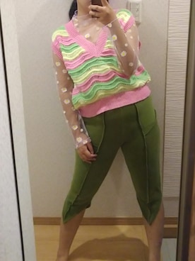 「VIAVANDA（ヴィアヴァンダ）のアイテム」を使った、RURUMIさん（レディース・155cm）の秋コーディネート