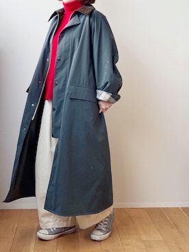 「40代女性」｜「アイテム（その他アウター）」を使った、iimaさん（レディース・155cm）の秋コーディネート