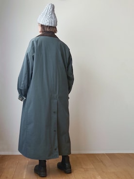 「40代女性」｜「アイテム（その他アウター）」を使った、iimaさん（レディース・155cm）の冬コーディネート