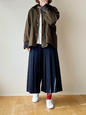 「40代女性」｜「アイテム（ブルゾン）」を使った、iimaさん（レディース・155cm）の春コーディネート