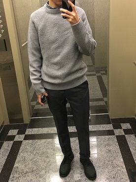「CAMPER（カンペール）のアイテム（シューズ、ブラック系）」を使った、Nickyさん（レディース・163cm）の夏コーディネート