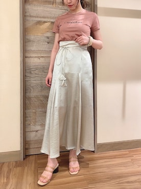 「ME COUTURE（ミークチュール）のアイテム（スカート）」を使った、DEICYさん（レディース・160cm）の夏コーディネート