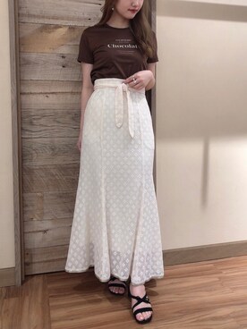 「ME COUTURE（ミークチュール）のアイテム（スカート）」を使った、DEICYさん（レディース・160cm）の夏コーディネート