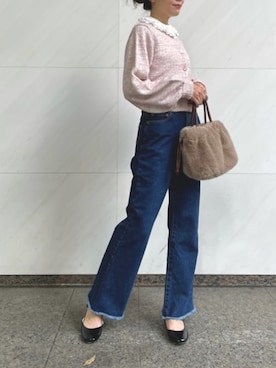 「DEICY（デイシー）のアイテム（その他パンツ）」を使った、DEICYさん（レディース・158cm）の秋コーディネート
