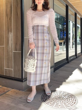 「DEICY（デイシー）のアイテム（Tシャツ/カットソー）」を使った、DEICYさん（レディース・155cm）の冬コーディネート