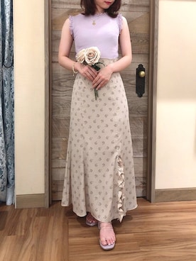 「DEICY（デイシー）のアイテム（Tシャツ/カットソー）」を使った、DEICYさん（レディース・160cm）の夏コーディネート