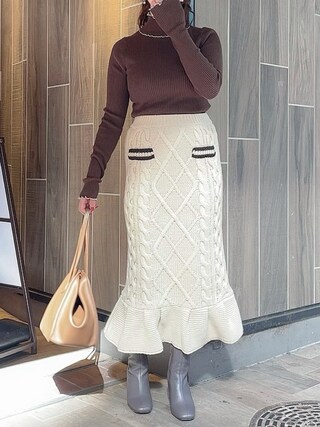 DEICY（デイシー）の「リブメローハイネックニット（ニット