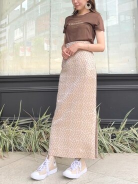 「ME COUTURE（ミークチュール）のアイテム（スカート）」を使った、DEICYさん（レディース・158cm）の夏コーディネート