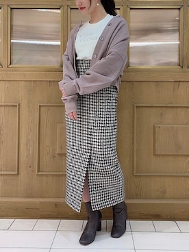 「DEICY（デイシー）のアイテム（Tシャツ/カットソー）」を使った、DEICYさん（レディース・160cm）の秋コーディネート