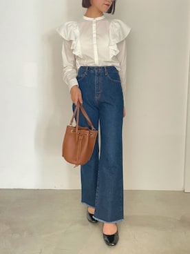 「DEICY（デイシー）のアイテム（その他パンツ）」を使った、DEICYさん（レディース・161cm）の秋コーディネート