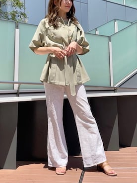 「DEICY（デイシー）のアイテム（その他パンツ）」を使った、DEICYさん（レディース・158cm）の夏コーディネート
