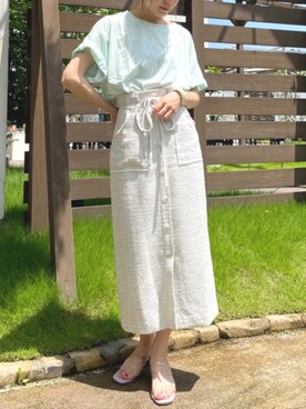 「※me couture（ミークチュール）のアイテム」を使った、DEICYさん（レディース・158cm）の夏コーディネート