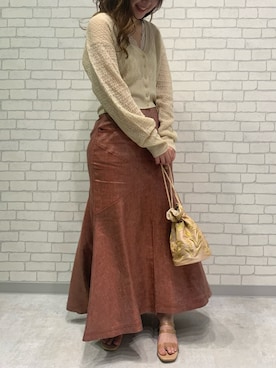 「アイテム（シューズ、パープル系）」を使った、DEICYさん（レディース・160cm）の夏コーディネート