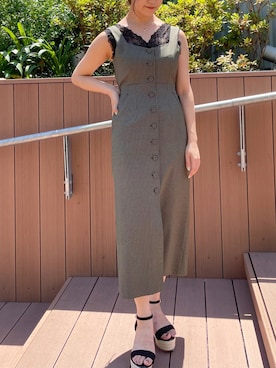 「DEICY（デイシー）のアイテム（Tシャツ/カットソー）」を使った、DEICYさん（レディース・160cm）の夏コーディネート