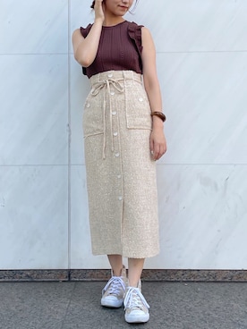 「DEICY（デイシー）のアイテム」を使った、DEICYさん（レディース・160cm）の夏コーディネート