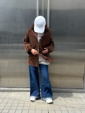 「H&M（エイチ・アンド・エム）のアイテム（パンツ）」を使った、T.N.0322さん（レディース・154cm）の春コーディネート