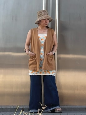 「アイテム（その他トップス）」を使った、T.N.0322さん（レディース・154cm）の夏コーディネート
