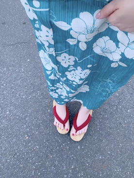 「アイテム（浴衣、グリーン系）」を使った、yuさん（レディース・153cm）の夏コーディネート