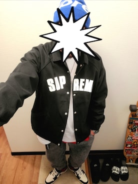 「COOKMAN（クックマン）のアイテム」を使った、きのっぴさん（メンズ・180cm）の春コーディネート