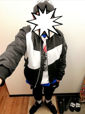 「Printstar（プリントスター）のアイテム」を使った、きのこ＠毒x毒x毒さん（メンズ・180cm）の冬コーディネート