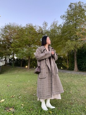 「WEAR」｜「アイテム（ダッフルコート）」を使った、cianさん（レディース・163cm）の冬コーディネート