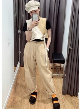 「WEAR」｜「アイテム（その他アウター）」を使った、cianさん（レディース・163cm）の夏コーディネート