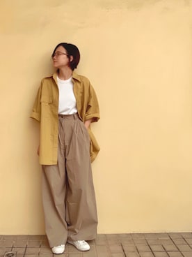 「UNIQLO U」｜cianさん（レディース・163cm）の夏コーディネート