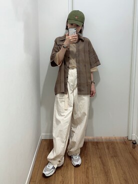 「WEAR」｜「アイテム（帽子）」を使った、cianさん（レディース・163cm）の秋コーディネート