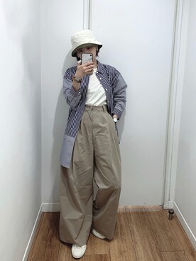 「WEAR」｜「アイテム（帽子）」を使った、cianさん（レディース・163cm）の秋コーディネート