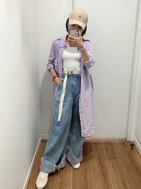 「WEAR」｜「アイテム（帽子）」を使った、cianさん（レディース・163cm）の秋コーディネート
