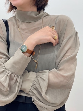 「WEAR」｜「アイテム（アクセサリー）」を使った、cianさん（レディース・163cm）の秋コーディネート