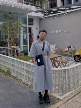 「WEAR」｜「アイテム（ワンピース/ドレス）」を使った、cianさん（レディース・163cm）の秋コーディネート