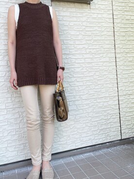 「LOBOR（ロバー）のアイテム」を使った、yukaさん（レディース・164cm）の夏コーディネート