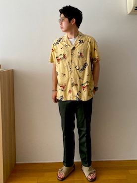 「SCHOTT」｜「アイテム（腕時計）」を使った、ry0suke14さん（メンズ・173cm）の夏コーディネート