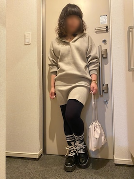 hannaさん（レディース・150cm）の冬コーディネート