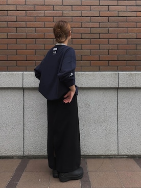 「アイテム（スウェット）」を使った、miさん（レディース・154cm）の秋コーディネート