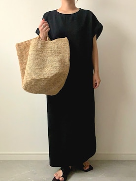 「coca（coca）（コカ）のアイテム（ワンピース/ドレス）」を使った、miさん（レディース・154cm）の夏コーディネート