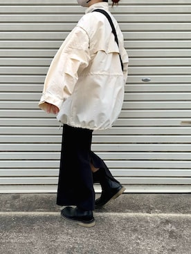 「w closet（ダブルクローゼット）のアイテム（ジャケット/アウター）」を使った、miさん（レディース・154cm）の春コーディネート