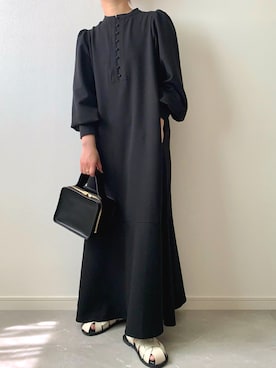 「ISOOK（アイスー）のアイテム（ワンピース/ドレス）」を使った、miさん（レディース・154cm）の春コーディネート
