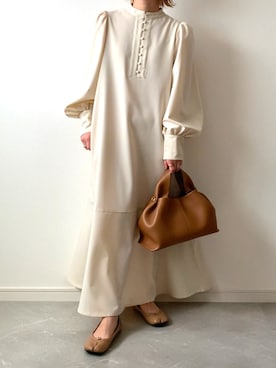 「ISOOK（アイスー）のアイテム（ワンピース/ドレス）」を使った、miさん（レディース・154cm）の春コーディネート