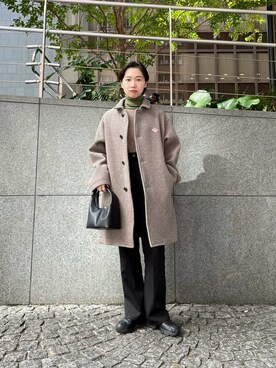「CIAOPANIC（チャオパニック）のアイテム（その他アウター）」を使った、にしむらりささん（レディース・158cm）の秋コーディネート