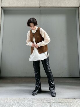 「SUPERTHANKS」｜にしむらりささん（レディース・158cm）の秋コーディネート