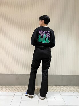 「Dunno（ドノウ）のアイテム」を使った、にしむらりささん（レディース・158cm）の夏コーディネート