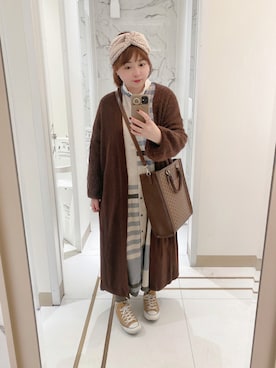 「アイテム（ヘアアクセサリー、ホワイト系）」を使った、ｃａｎｃａｎさん（レディース・158cm）の春コーディネート
