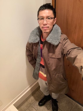 「NANO universe（ナノユニバース）のアイテム」を使った、junodart【official】さん（メンズ・168cm）の冬コーディネート