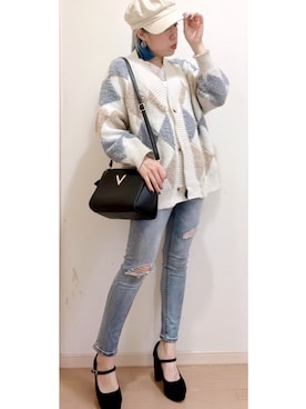 「osharewalker（オシャレウォーカー）のアイテム（帽子）」を使った、𝔸𝕤𝕒𝕞𝕚.さん（レディース・157cm）の春コーディネート