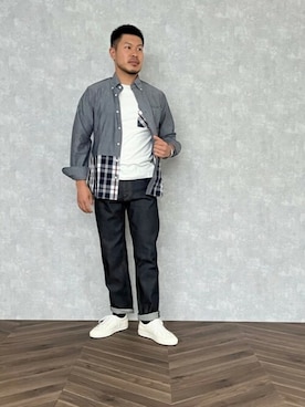 「ワンポイント」｜NEWYORKER_MENSさん（メンズ・170cm）の秋コーディネート
