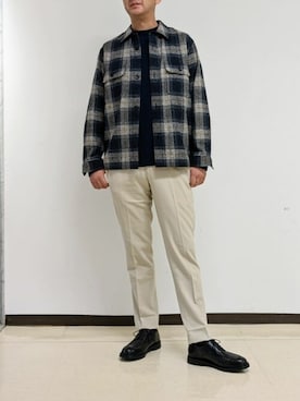 「NEWYORKER（ニューヨーカー）のアイテム」を使った、NEWYORKER_MENSさん（メンズ・183cm）の秋コーディネート